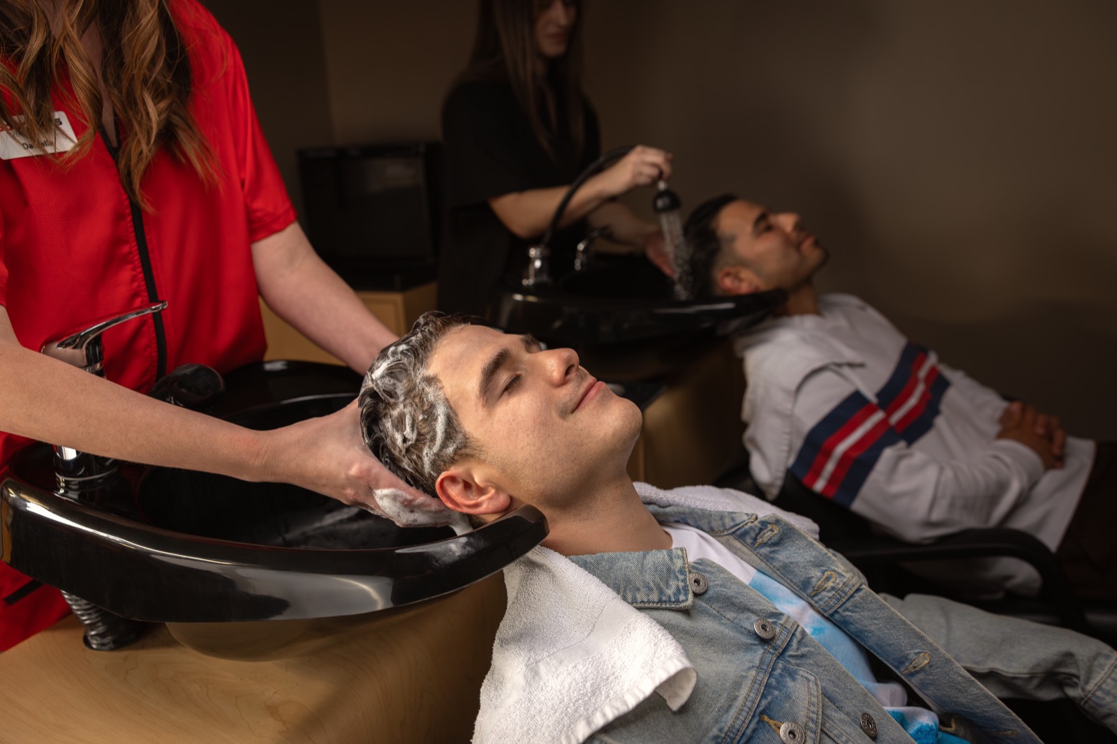 Encino Men's Haircuts team at work